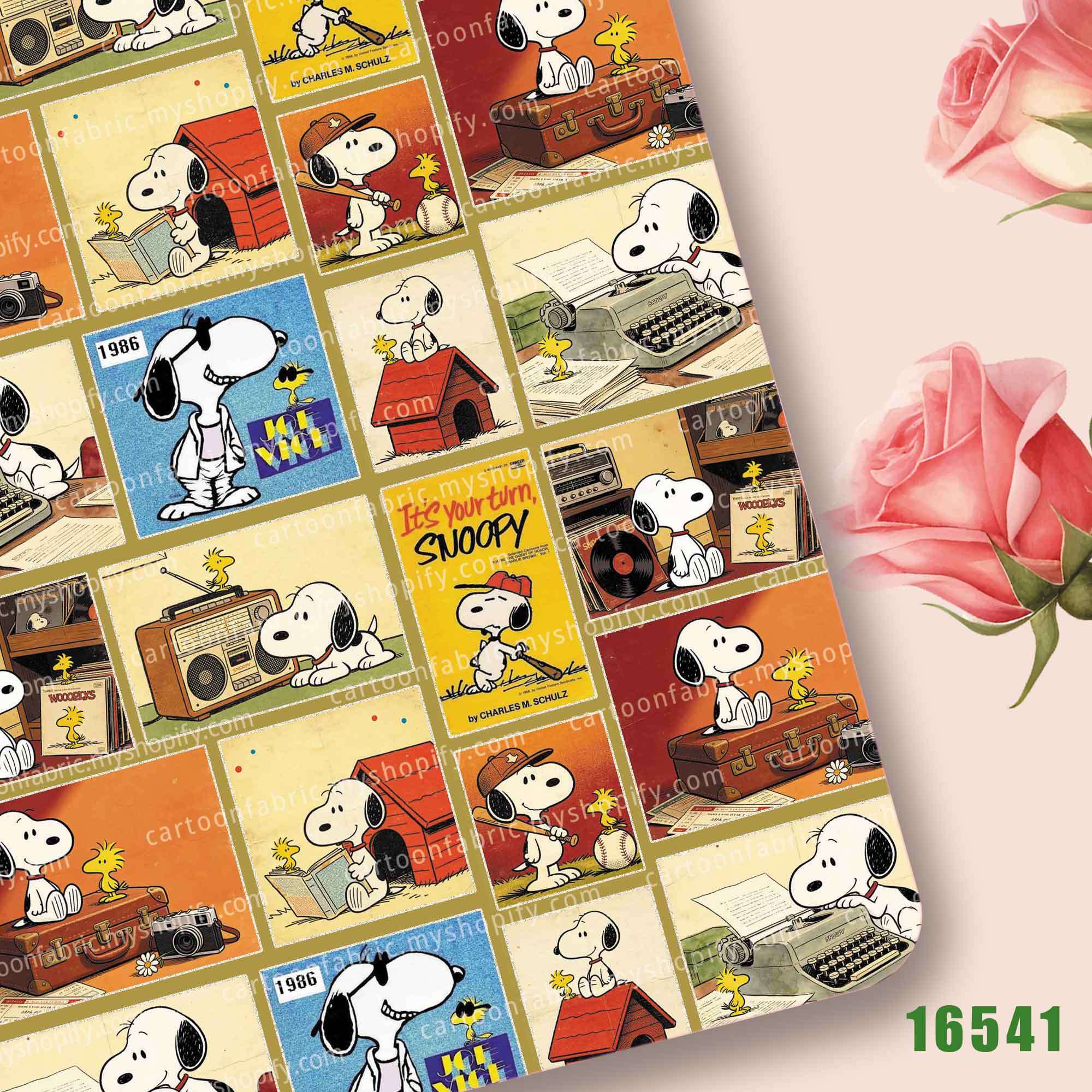 Textile For Sewing - TAKARA TOMY Snoopy Fabric140x50CM Cartoon Printed