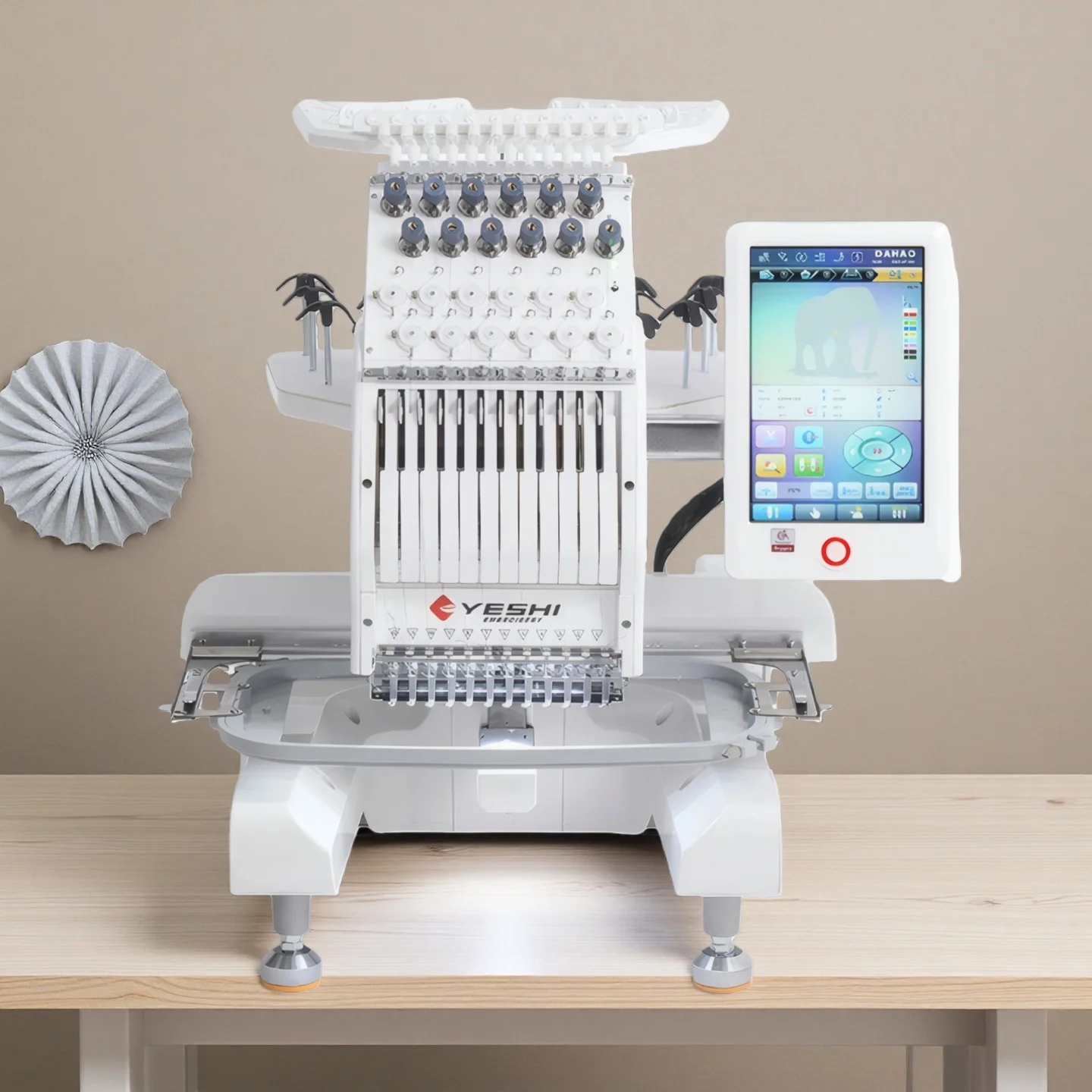 Sewing Thread In Textile - MINI-1201 Computerized Embroidery Machine Multi-Color Thread