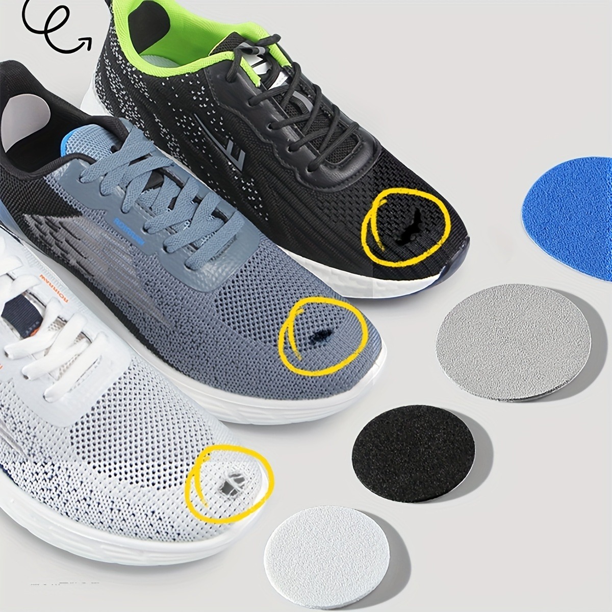 6 Pcs Self-Adhesive Shoe Patch - Sewing Repair 评论和价格