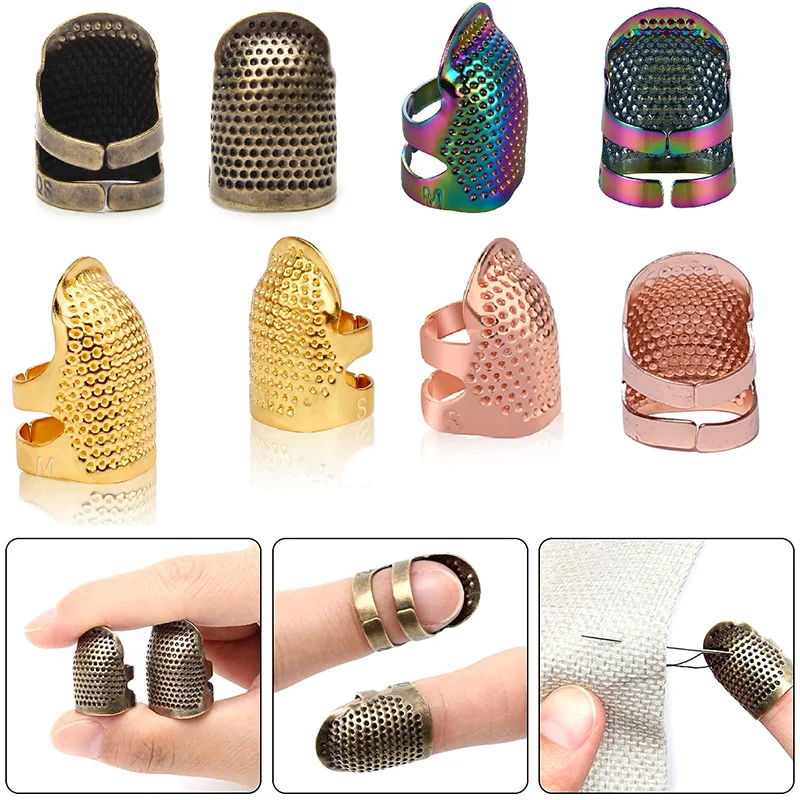 1-3PCS Sewing Thimble Hand-Wor - Sewing Thimble Metal 评论和价格