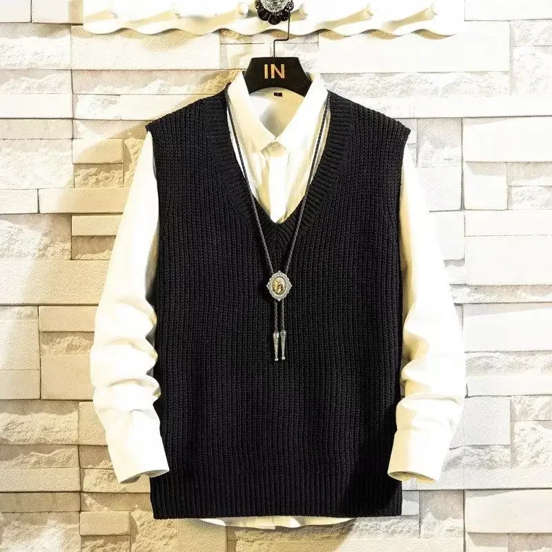 Men's Clothing V Neck Plain Ve - Sewing Vest 评论和价格