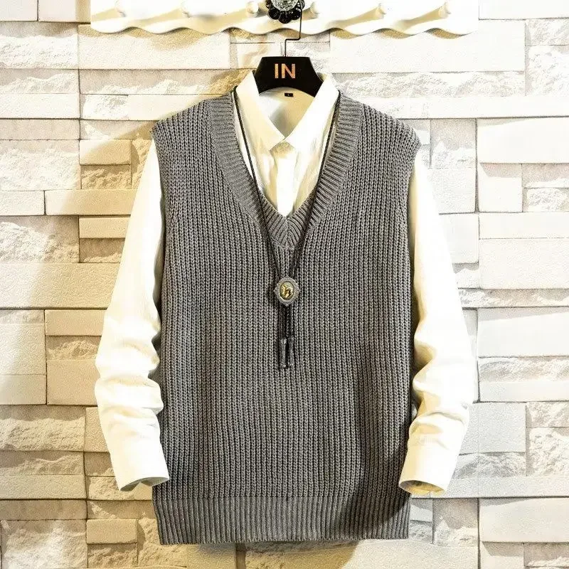 Men's Clothing V Neck Plain Ve - Sewing Vest 评论和价格