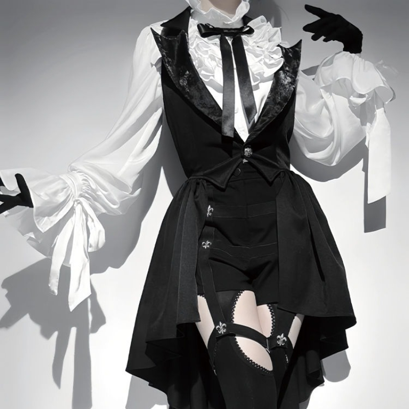 Lolita 3 Piece Sets Women Flar - Sewing Vest 评论和价格