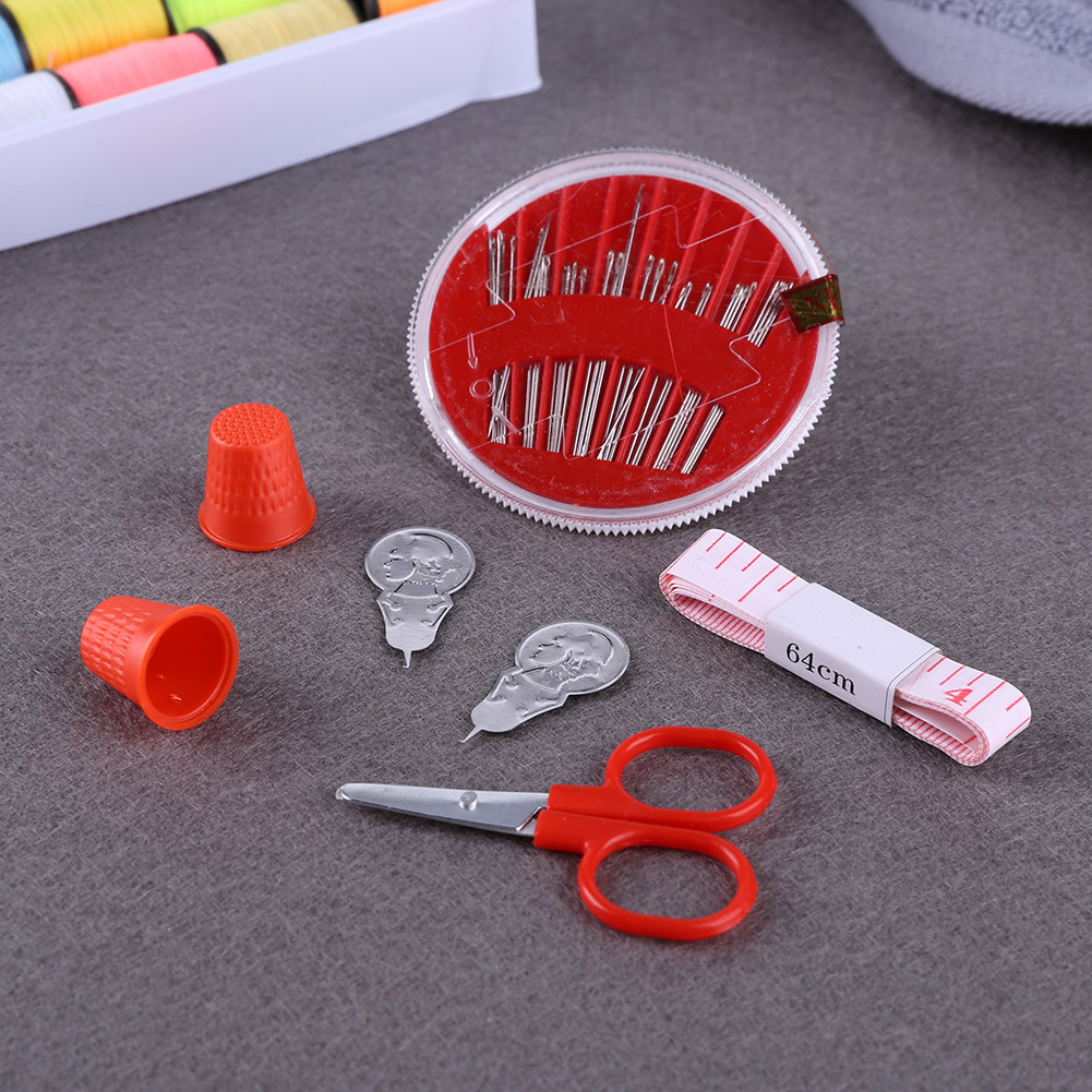 100Pcs Sewing Thread Set with  - Sewing Thimble Metal 评论和价格