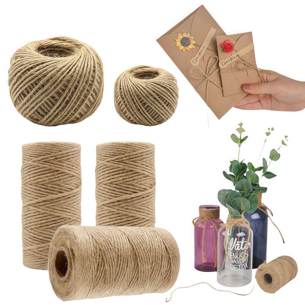 2/3/4mm Natural Jute Rope Stri - Sewing Thread In Textile 评论和价格