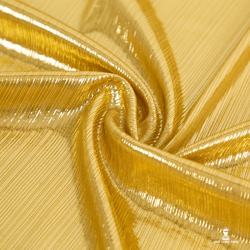 Golden Yellow Ribbed Knit Fabr - Sewing Knit 评论和价格