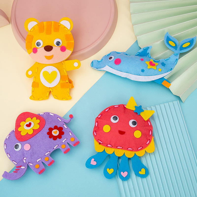 Cartoon Animal Sewing Craft Ki - Textile Sewing Kit 评论和价格