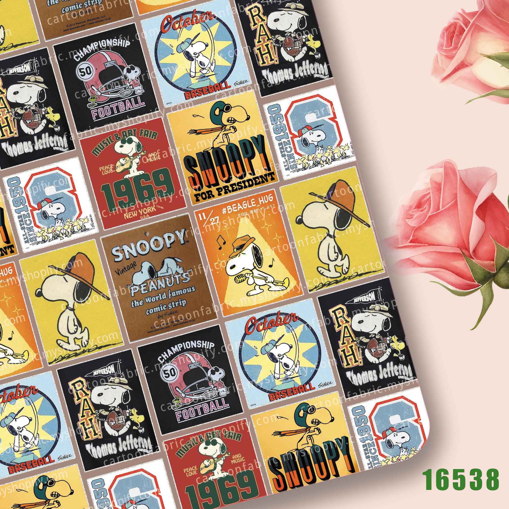 TAKARA TOMY Snoopy Fabric140x5 - Textile For Sewing 评论和价格