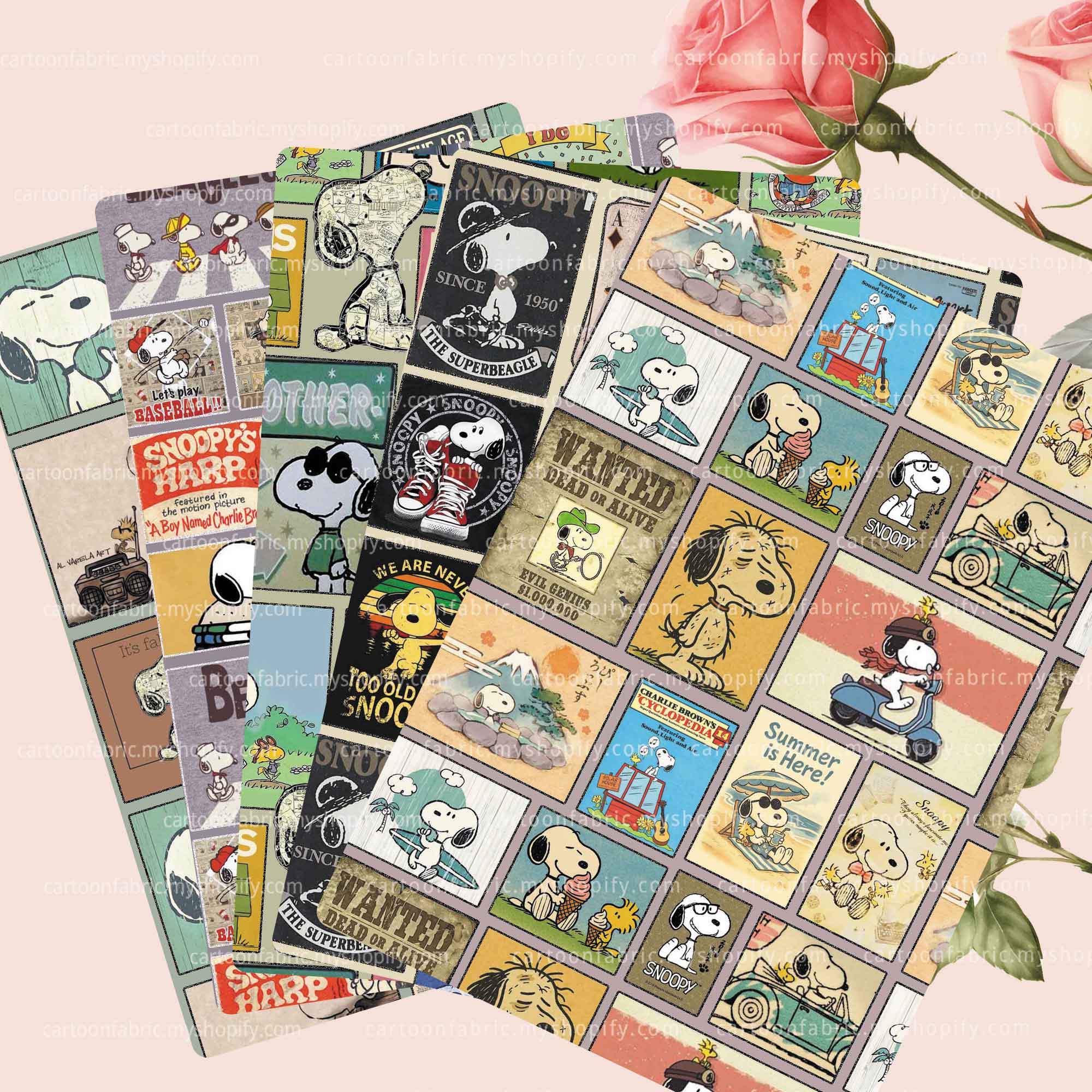 TAKARA TOMY Snoopy Fabric140x5 - Textile For Sewing 评论和价格