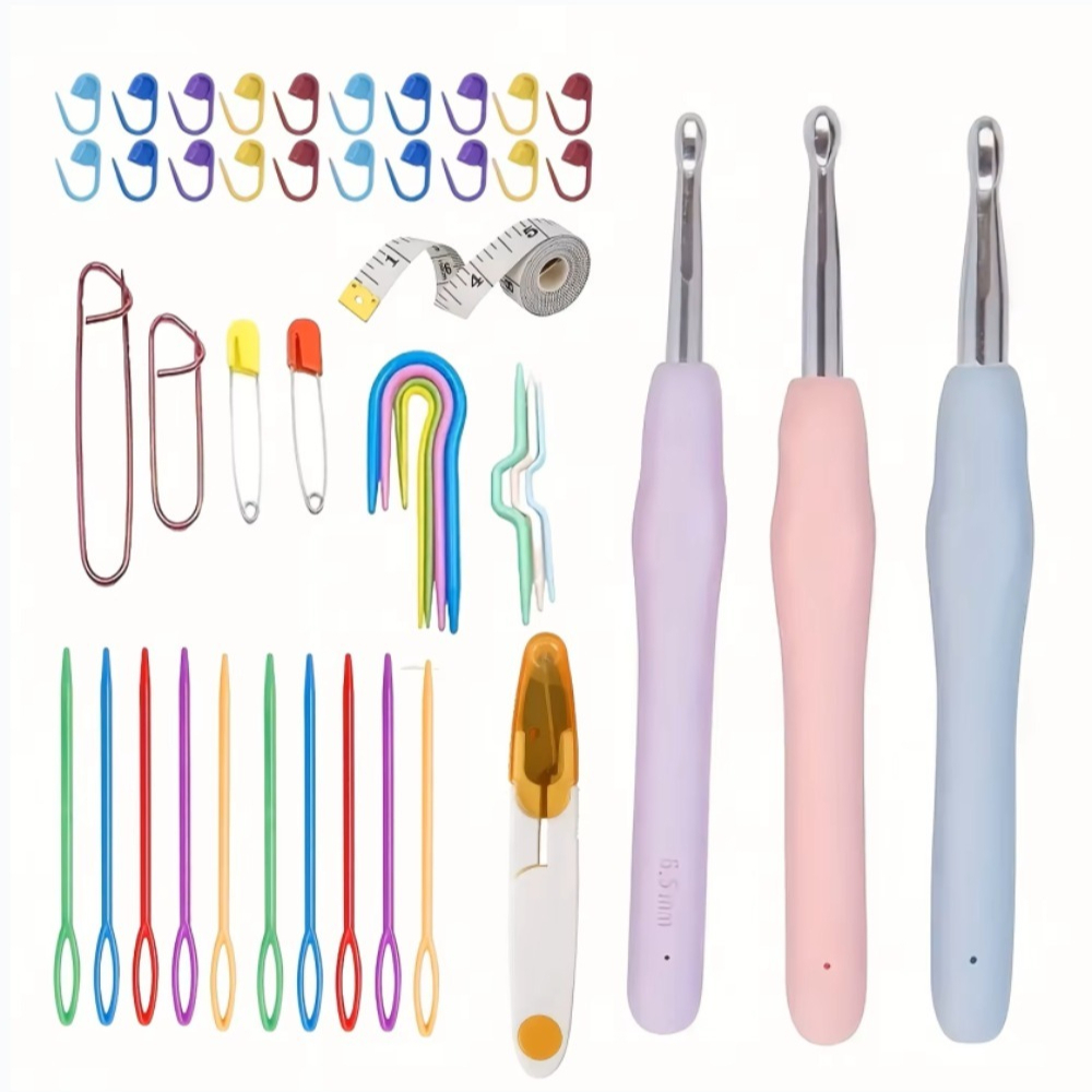 Ergonomic Crochet Hooks Set La - Textile Sewing Kit 评论和价格