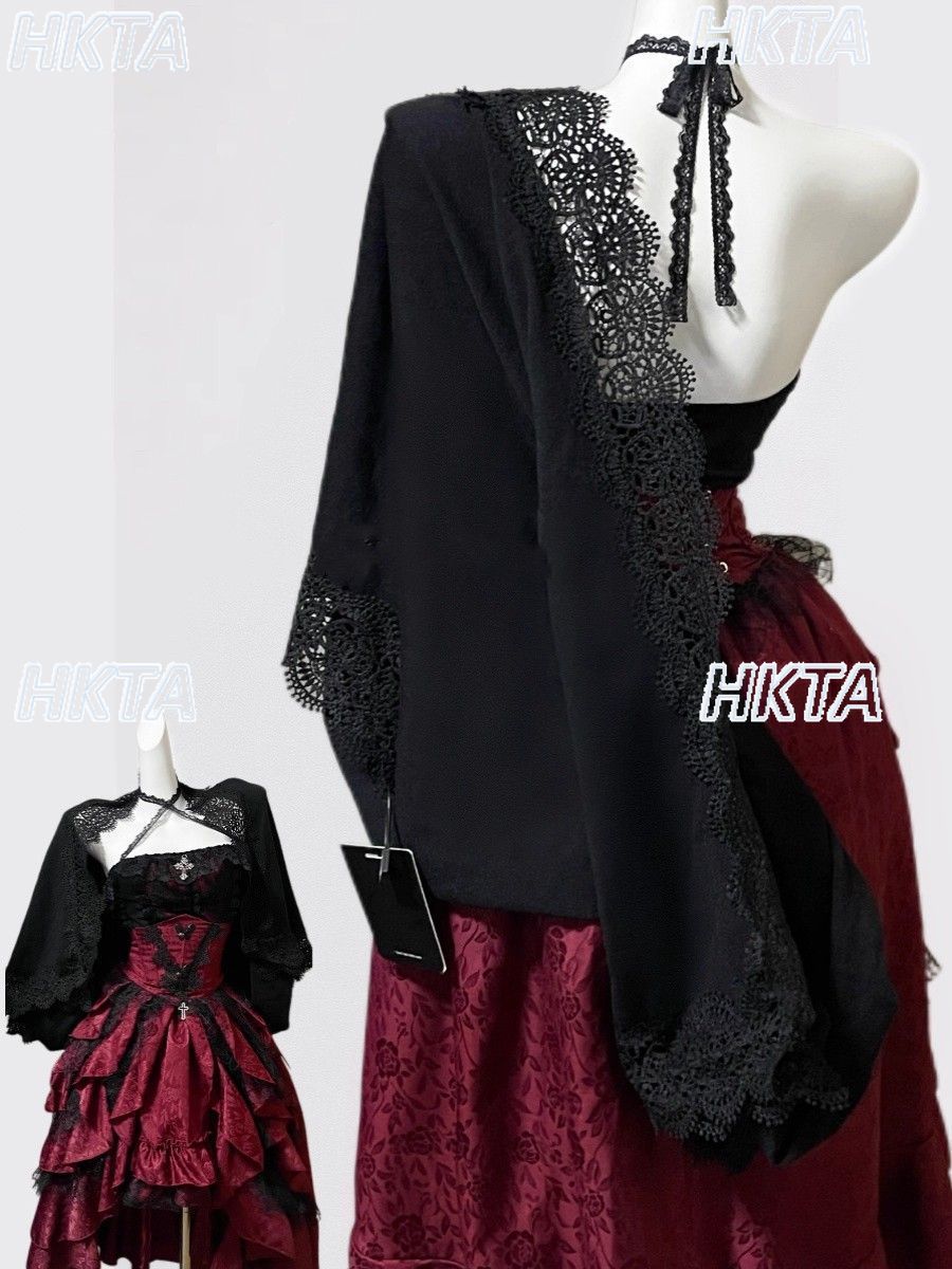 Dark Gothic Style Halter Long  - Sewing Vest 评论和价格