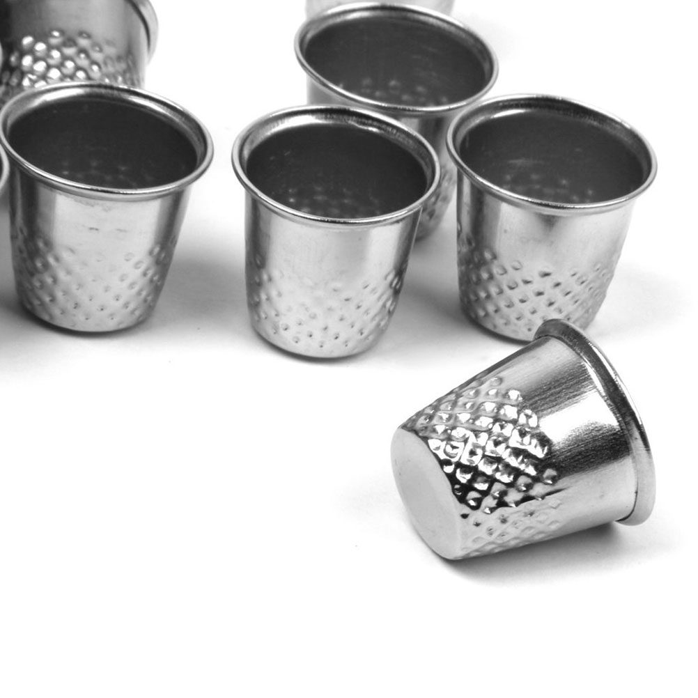 10Pcs Sewing Thimble Silver Ha - Sewing Thimble Metal 评论和价格
