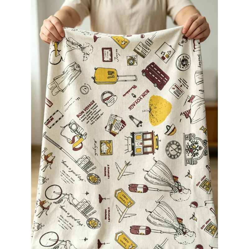 Mixed‑Blend Fabric with Girl P - Textile For Sewing 评论和价格